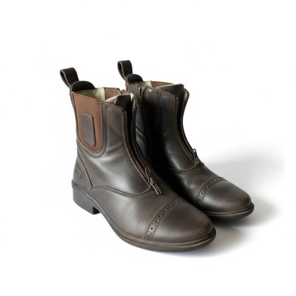 Stylish‎ Brown Equestrian Leather Womans's Boots